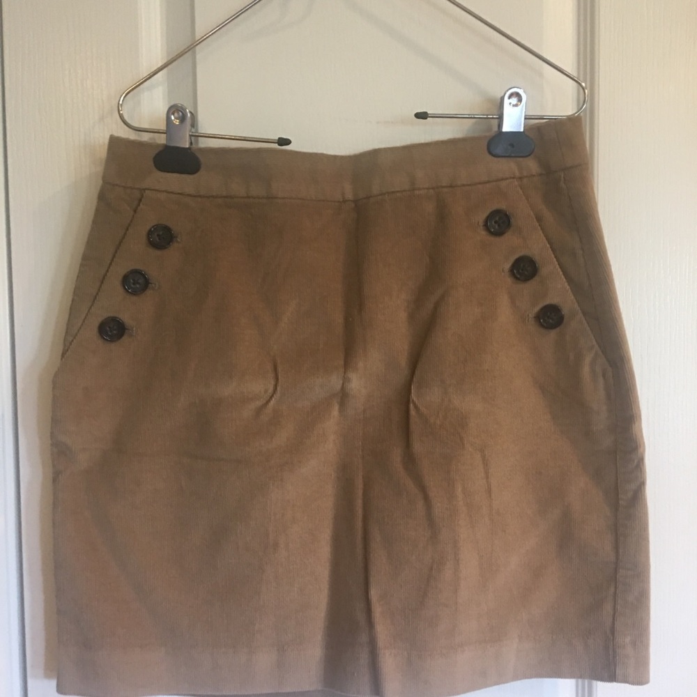 Banana Republic Camel/Tan Corduroy Skirt